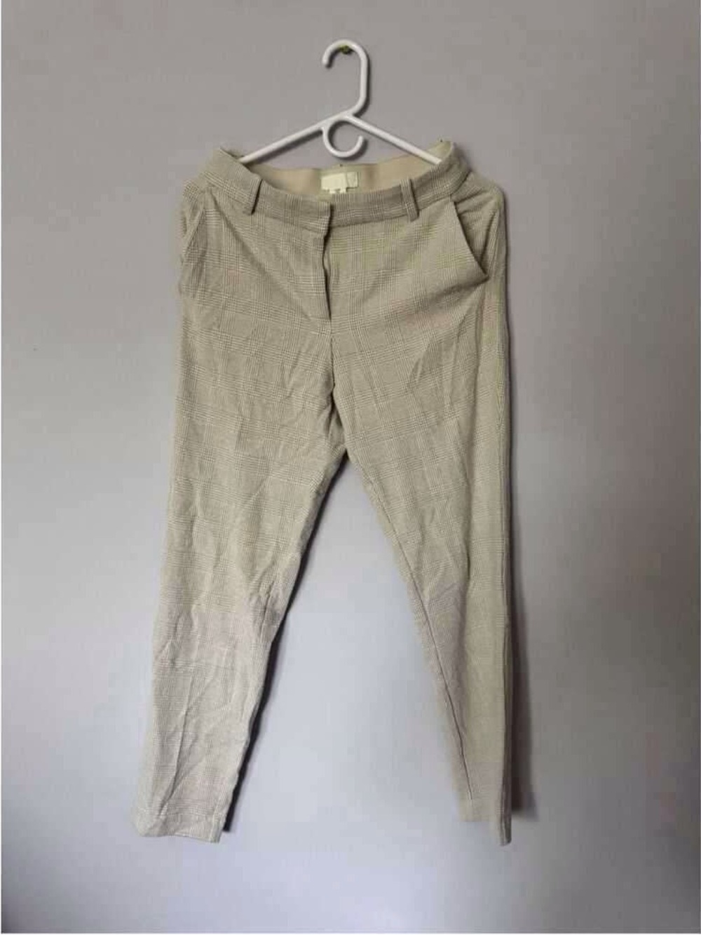 Men's Slim Fit Dress Pants in Light Beige